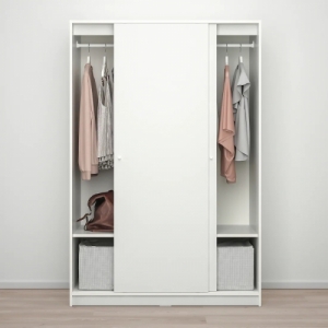 이케아 구매대행 이케몰,이케아 KLEPPSTAD 클렙스타드 미닫이 옷장, 화이트117x176 cm (304.372.41),IKEA