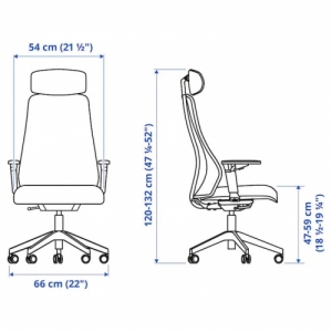 이케아 구매대행 이케몰,이케아 MATCHSPEL 맛크스펠 게이밍 의자, 봄스타드 화이트 (705.001.60),IKEA